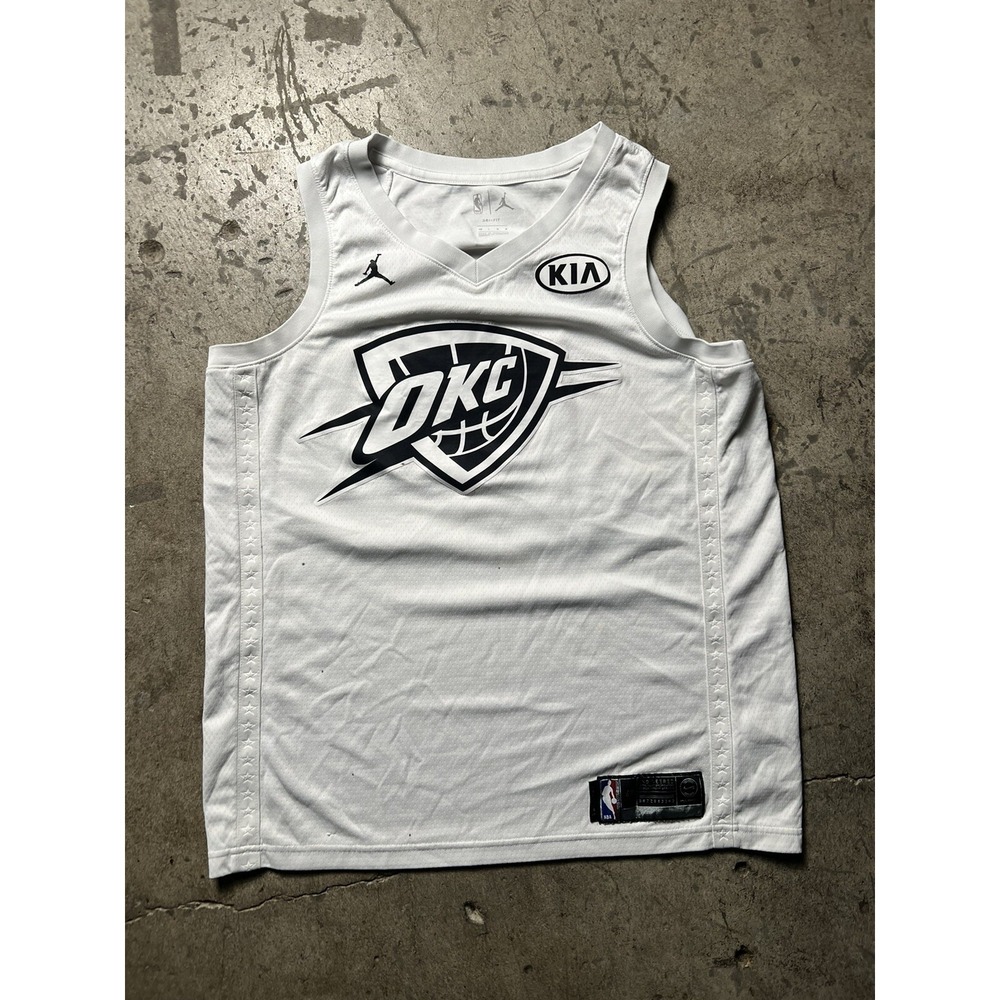 Jordan Russel‎ Westbrook 2018 All Star Game Authentic Jersey L FLAWS